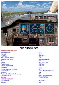 Boeing 777 checklists